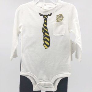 Koala Baby 2pc Monkey Tie White Blue Boy 1…